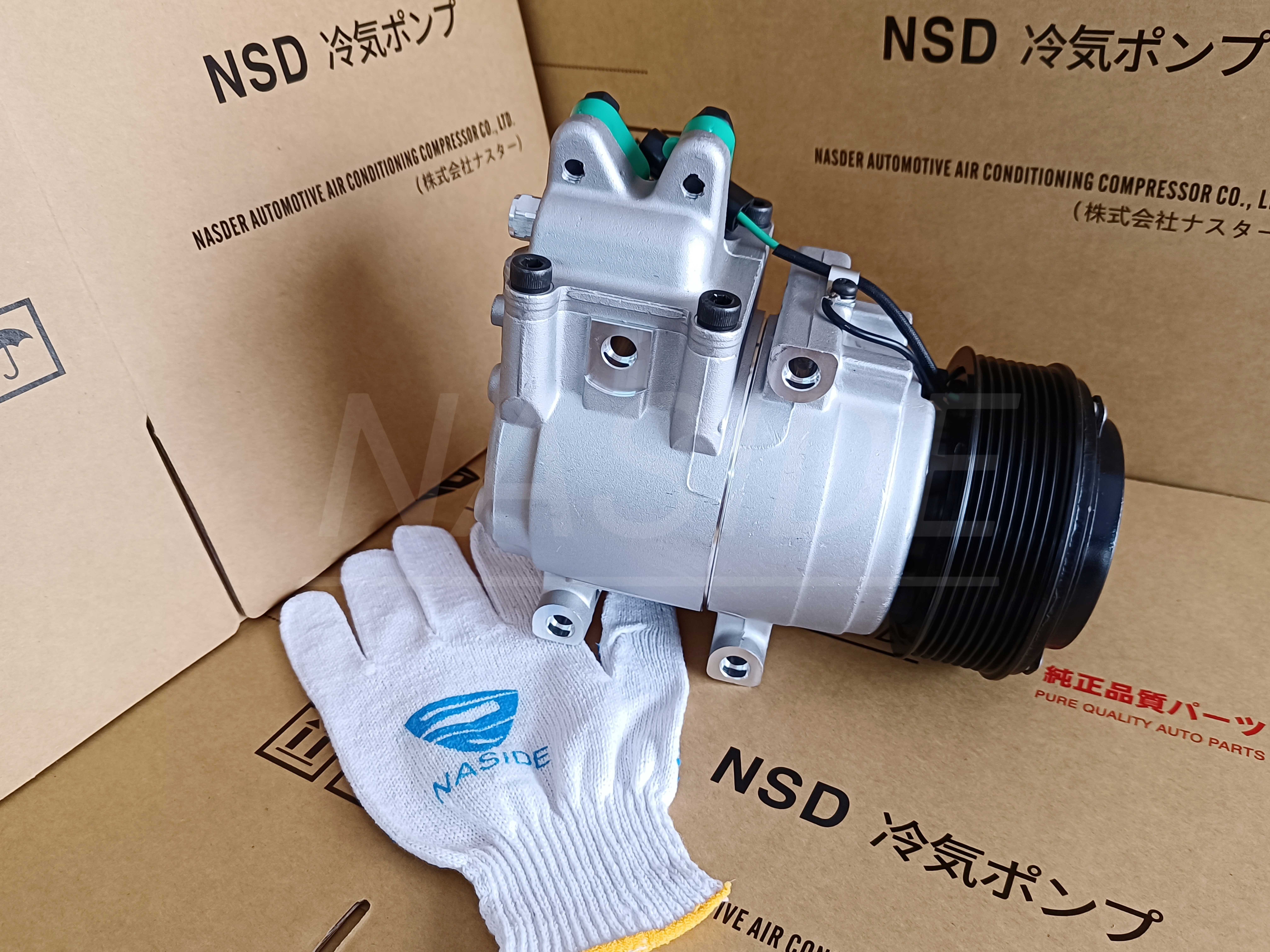 Auto AC Conditioning Compressor For KIA 977013R000 Compatible with Bongo 12v HS15 Auto Ac Compressor