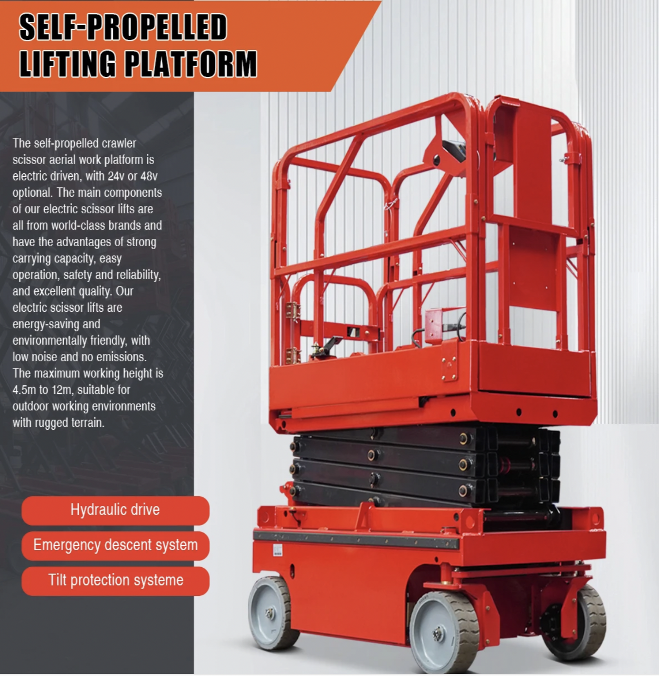 Aerial Working Platform 4m 5m 6m 8m 10m 12m 14m 16m Hydraulic Working Platform