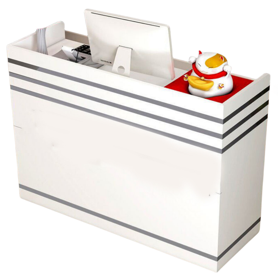 Shopping Center Usage Scenarios Simple Modern Cashier Desk for Company Reception Desk