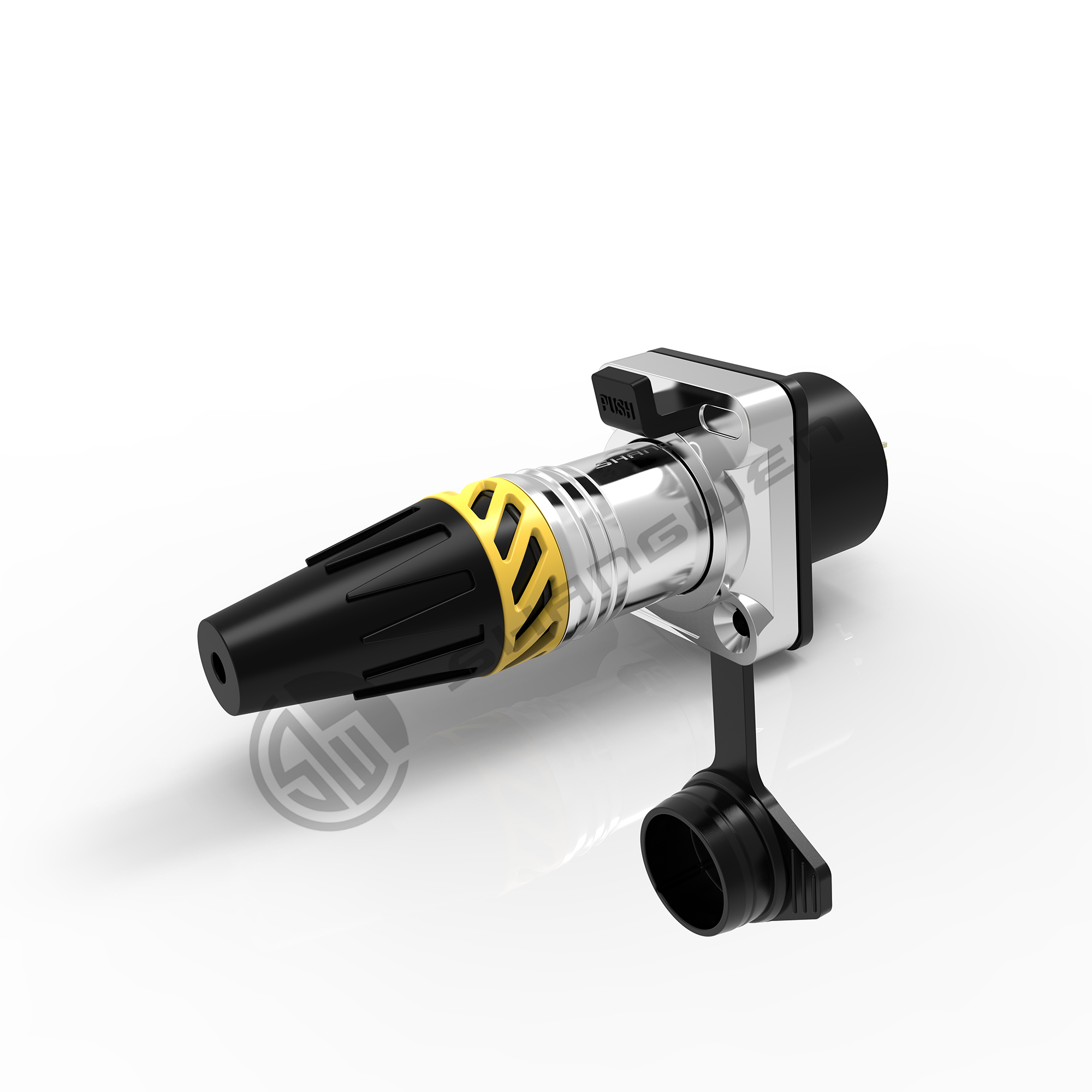 XLR Audio Power Waterproof Socket Connector 5 Pin Microphone IP65