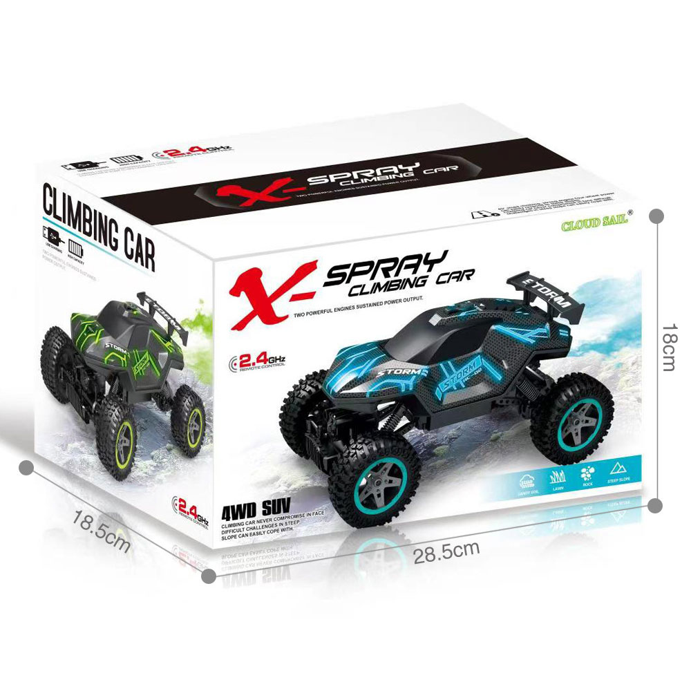 Large Alloy RC Car with Front and Rear Shock Absorbers Electric Off-Road Climbing Car
