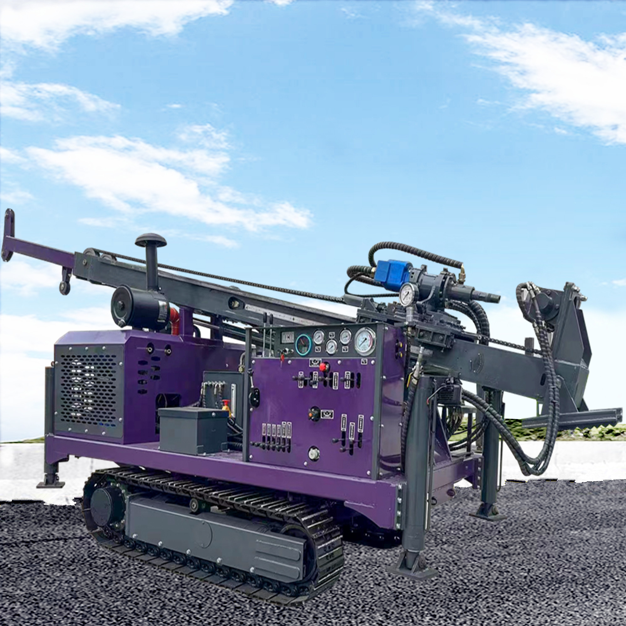 Geological Exploration Core Drill Machine 400m Depth Hydraulic Core Sample Drilling Rig