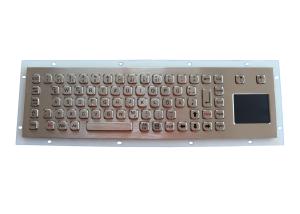 China Customizable Long Stroke Industrial Keyboard With Touchpad , Mounting Holes wholesale