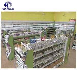 China Light Duty Shelf Pharmacy Supermarket Display Shelves Green wholesale