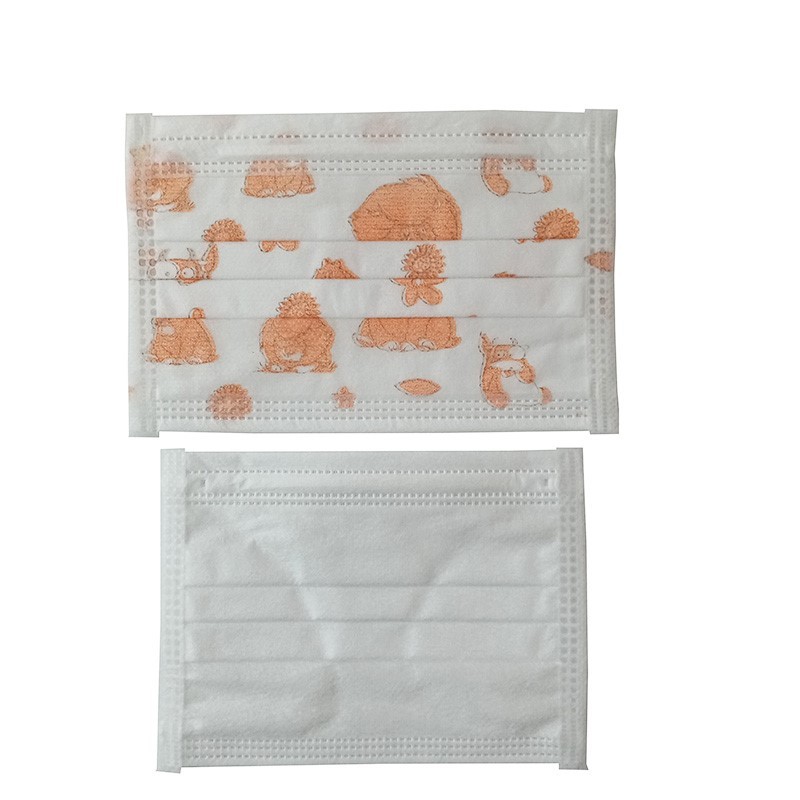 Anti Germs Printed Disposable Face Mask Single Use For Laboratory / Cleanroom