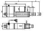 China electric actuator with pot 24vdc, 300mm stroke length 1000N force,