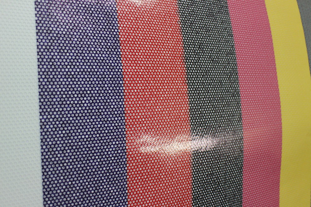 Decorative Perforated One Way Vision Film Easy To Absorb Ink UV Resistant