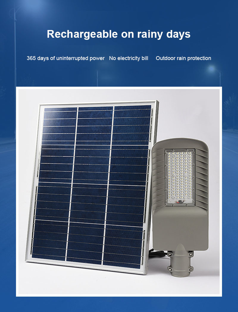 Remote Control Solar Powered Garden Street Light LED Dusk to Dawn Sensor