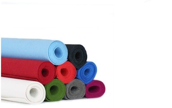 various color wool pressed nonwoven felt,customized thickness felt wool fabric