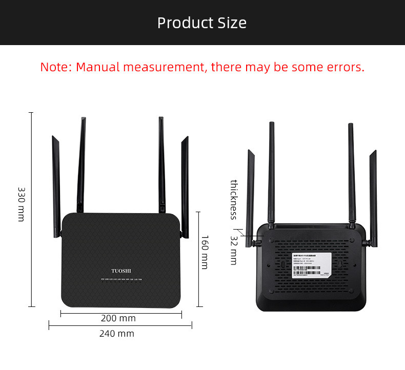 802.11ax WiFi 6 Gigabit Router 4 Antenna Dual Band Gigabit Router