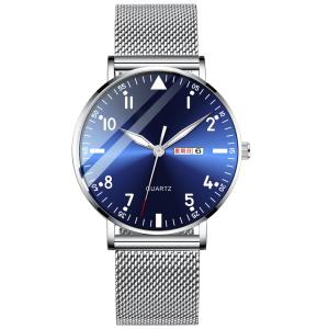 China Bilayer Multifunction Watch Stainless Steel Back Bracelet Watch 6mm Thickness wholesale