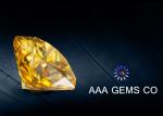 VVS1 Classic Created Fancy Moissanite 3 Carat In Yellow Color