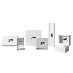 White Classic Luxury Jewelry Packaging Boxes Simplicity Ring Boxes For Wedding