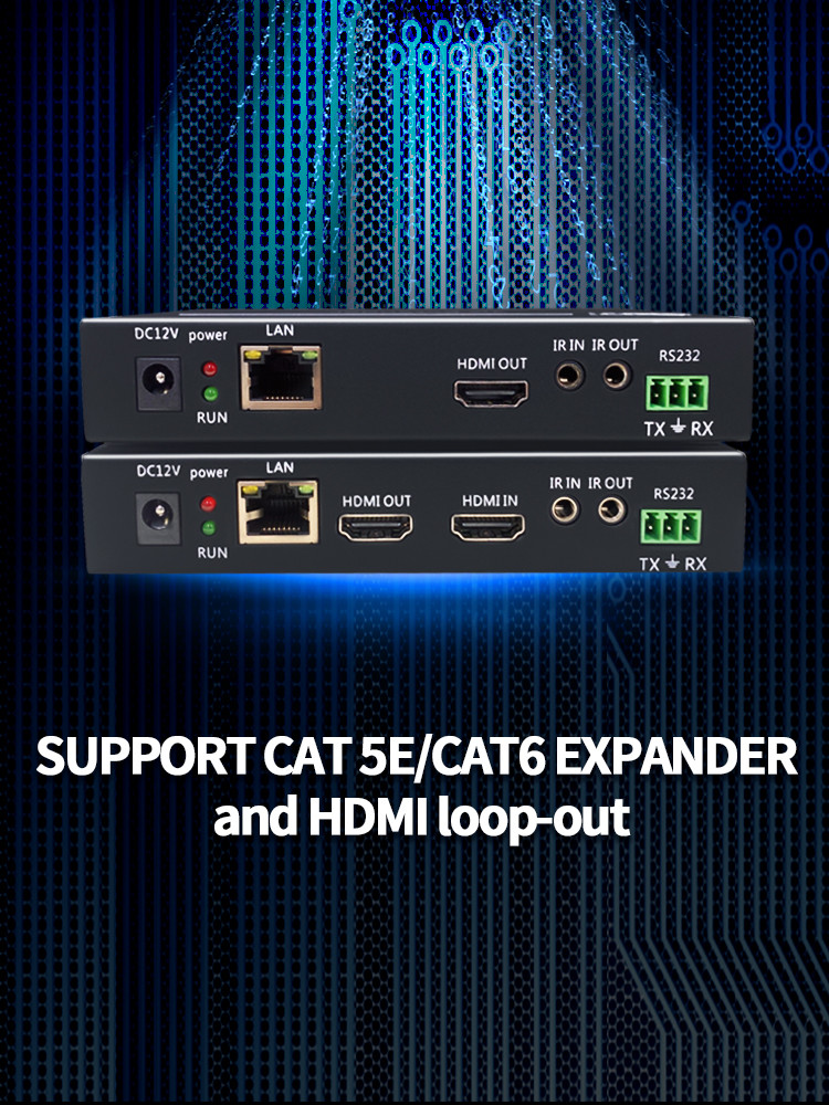 Cat.5 / Cat.6 Video Audio HDMI Fiber Extender 120M 4k Transmitter And Receiver