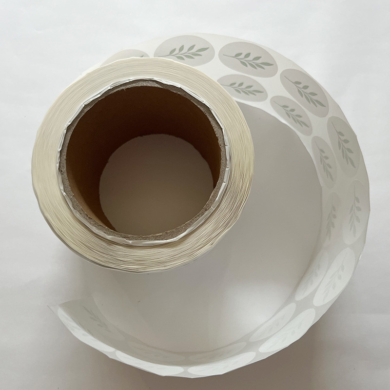 Waterproof Round Label Stickers Custom Image Text Printing Private Adhesive Label