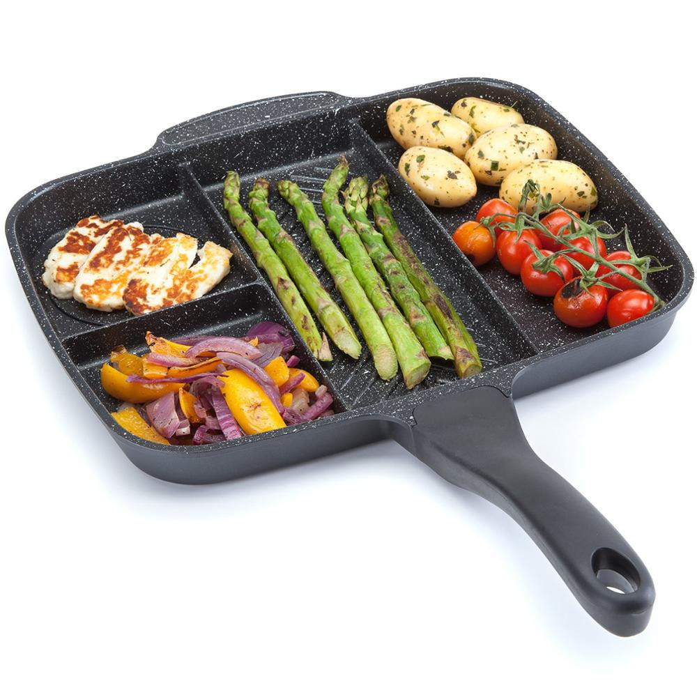 Korean Indoor And Outdoor Stovetop Grill Pan 5 In 1 With Handle