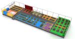 Adults Trampoline Park Equipment Multifunction ASTM Standard