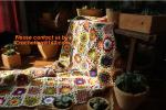 America Countryside Nordic Hand-woven crochet hook Daisy cover blanket,knitted