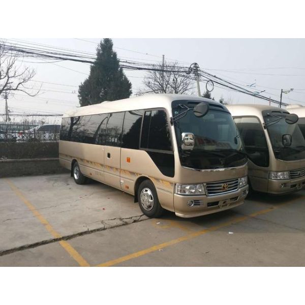 130 Km/H Max Speed Second Hand Coaster Toyota Brand Gasoline Fuel With 19 Seats