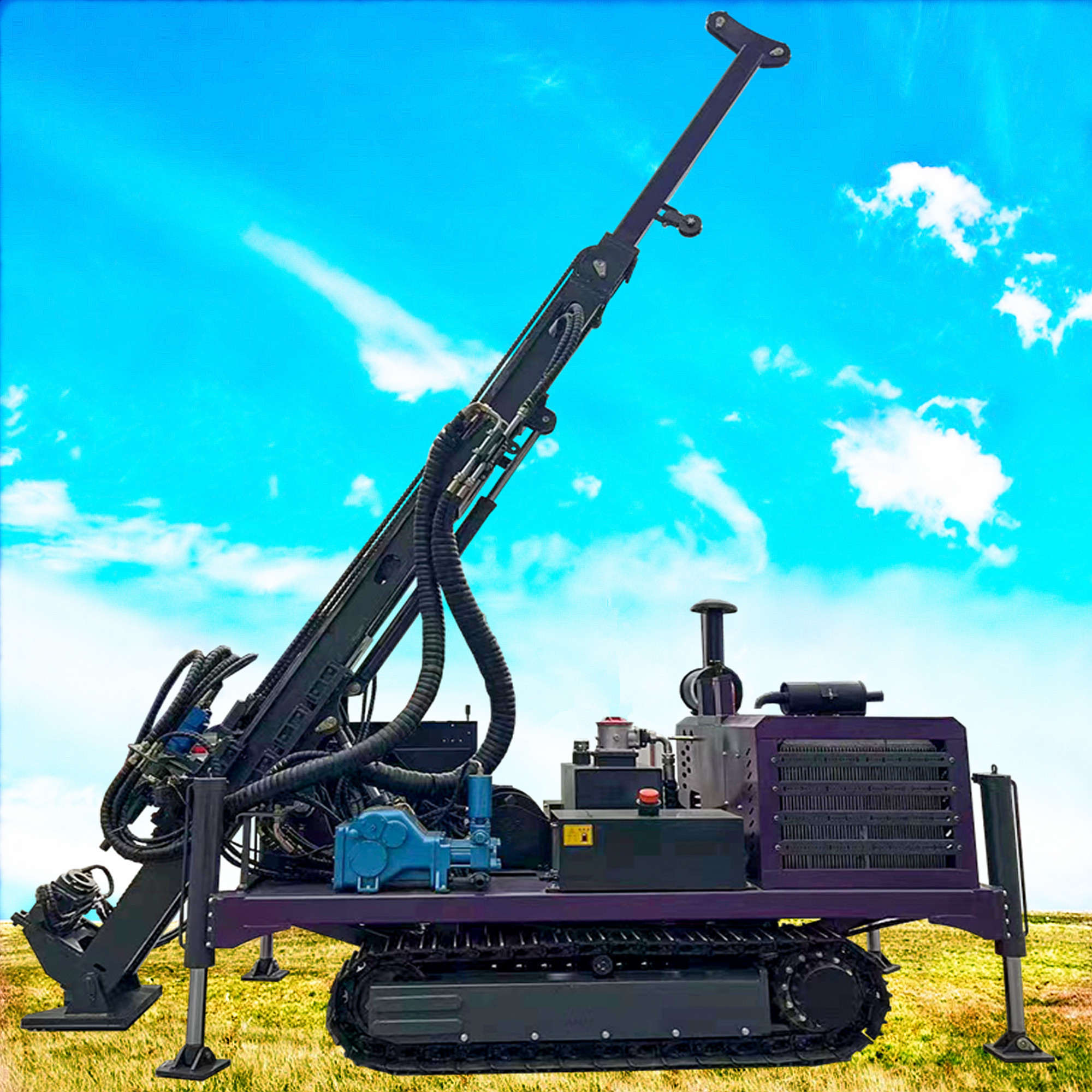 Geological Exploration Core Drill Machine 400m Depth Hydraulic Core Sample Drilling Rig