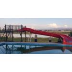 Weather Resistance Fiberglass Backyard Water Slide For Kids With Stairs