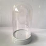 Transparent Plastic Dome Bell Jar Injection Molding For Gift / Toys Dome Cover