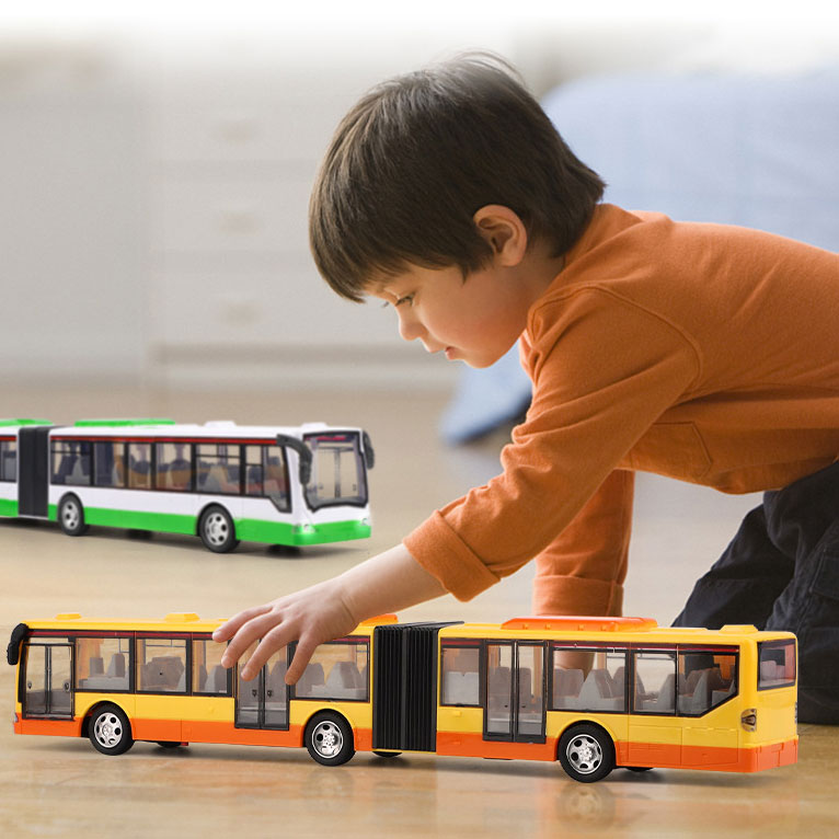 Electric Simulation Sound and Light RC Bus Child Toy for Kids Age Range 8 to 13 Years