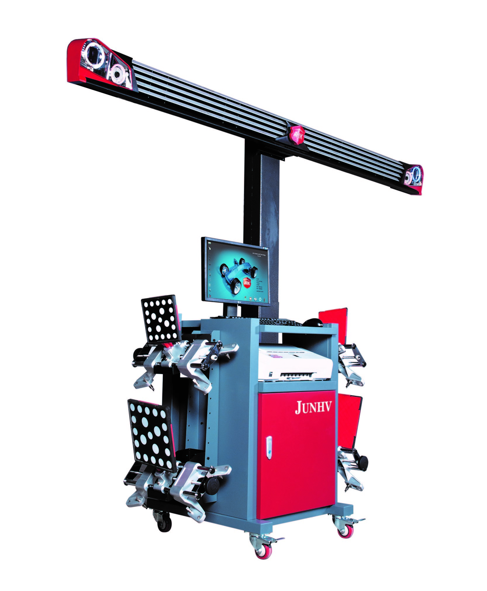 380V Car Wheel Alignment Equipment HP Computer 19 Inch LCD Display Fixed Beam