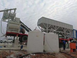 China Flexible Mobile Concrete Batching Plant , Tubular Automatic Batching Plant wholesale