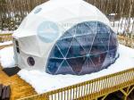 6m Diameter Glamping Dome Tent With Air Conditioning Private Bathroom