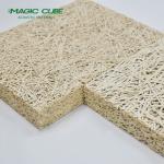 Factory Wholesale Painting Nature design texture wood wool panel for interior