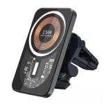 15W Aluminum Alloy Magnetic Car Phone Holder Lightweight Wireless