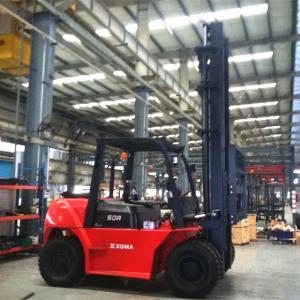 China V Shape Counterweight 5 Ton Diesel Forklift XinChai 490BPG Long Service Time wholesale