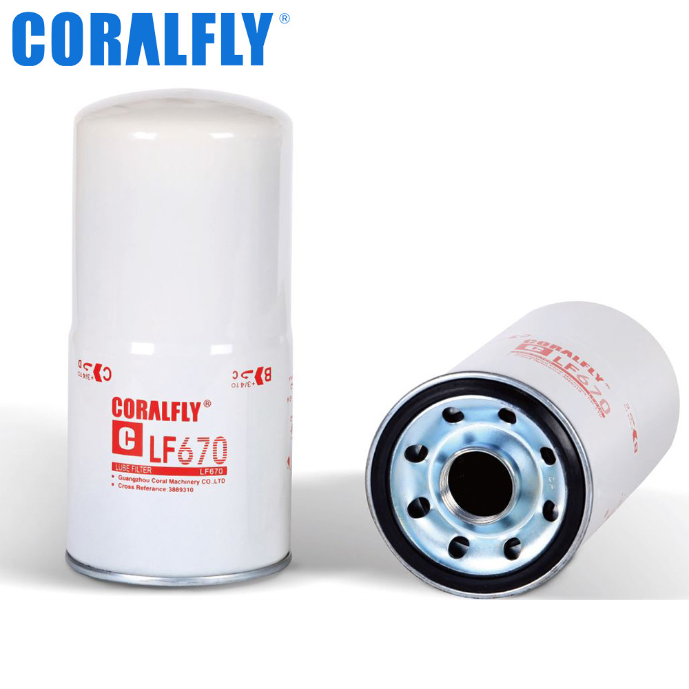 21 Micron Fleetguard Lf670 Oil Filter For Truck Diesel Engine