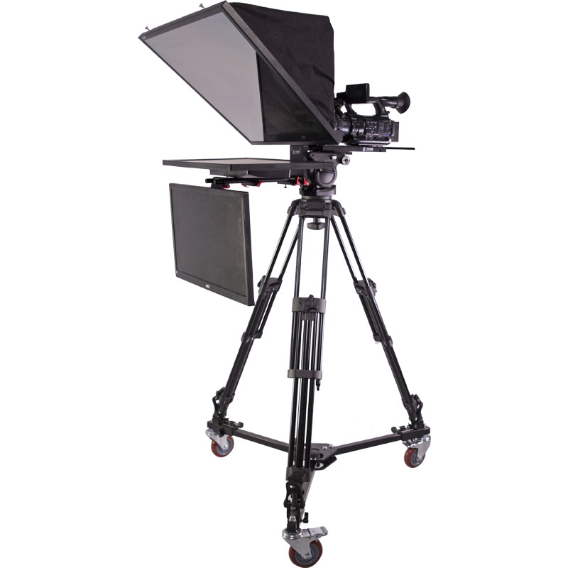 Foldable 24 Inch Dual Screen Teleprompter for Conference Speaking Engagements