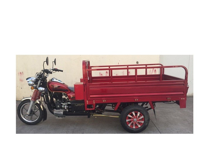 Red Color Three Wheel Cargo Motorcycle Air Cooling Engine Alloy Wheel 162FMJ