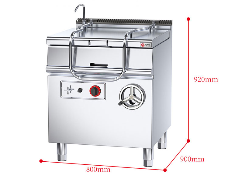 Multifunction Stainless Steel 80L Gas Cooking Machine for Commercial Restaurant/Kitchen