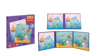 China Magnetic Preschool Educational Toys Sea Animal Jigsaw Puzzles For 3 Year Olds + on sale