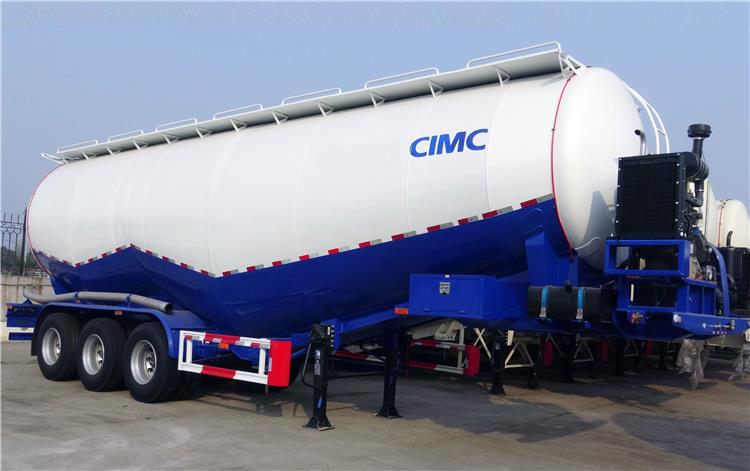 3 Axle W Type Pneumatic Bulker Cement Tanker Truck for Sale-CIMC