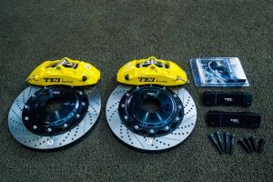 China Front Big Brake Kit 355X28mm Disc Forged Caliper For Hyundai Elantra Sonata Lafesta 2015-2021 18&quot; Wheel wholesale