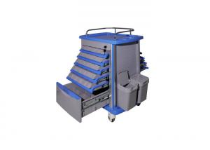 China Movable Drug And Distribution Medical Trolley Cart , Medical Carts On Wheels wholesale