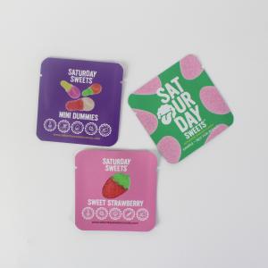 China Digital Print Heat Seal Snack Packaging Bags For Candy 3 Side Seal wholesale