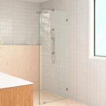EN12150/CE/SGCC/Australian Certificate Fixed Radius Tempered Glass Shower Doors