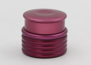 China Purple Glass Cosmetic Jars , Glass Cream Containers For Creams And Lotions wholesale