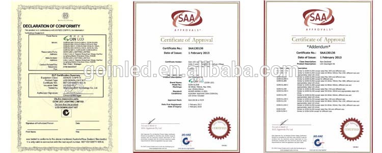 13W SAA C-tick approved LED downlight