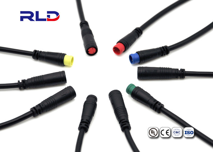 6 Pin 2A M8 IP65 Waterproof Wire Connector Plugs For E Bike