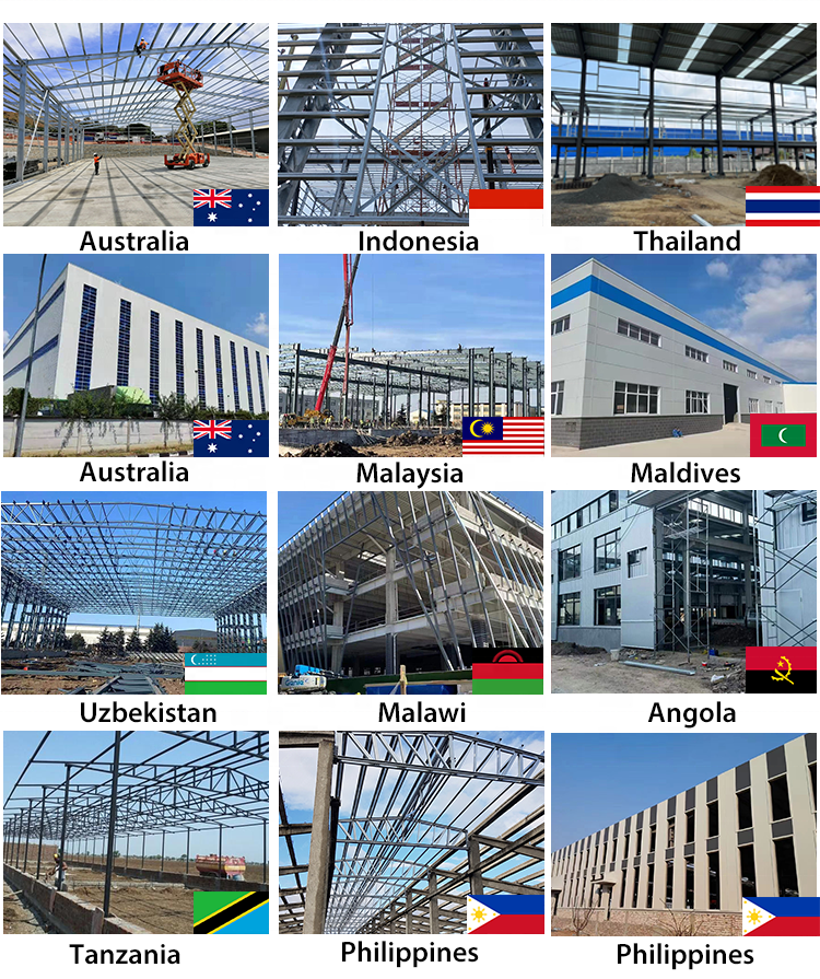 Prefabricated Corrugated Steel Warehouse , Industrial Steel Prefab Buildings