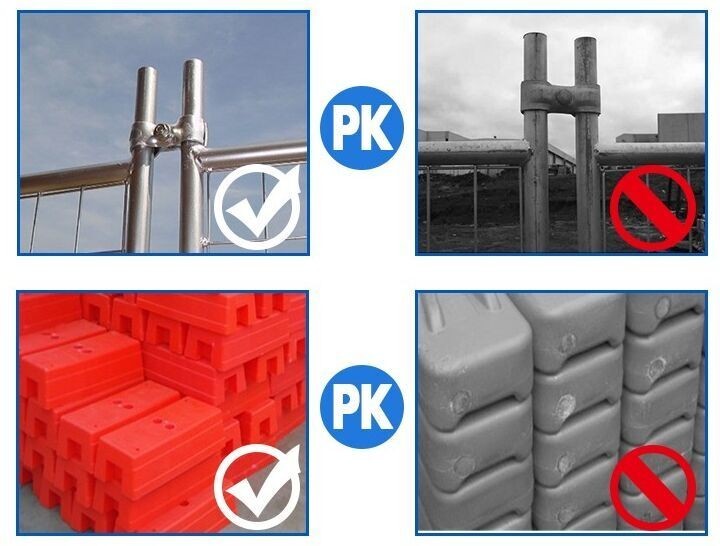 2.1x2.4m Heavy Duty Galvanized LC Steel Temporary Fencing