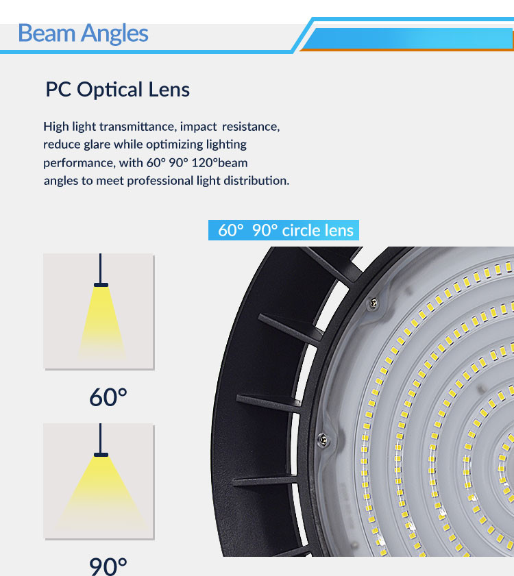 Super Bright High Bay 150w 2835 Led Light Fixtures For Parking Garages