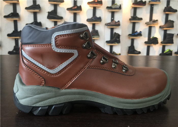 Synthetic Toe Zippered Mens Comfortable Work Shoes Electrical Hazard Protector